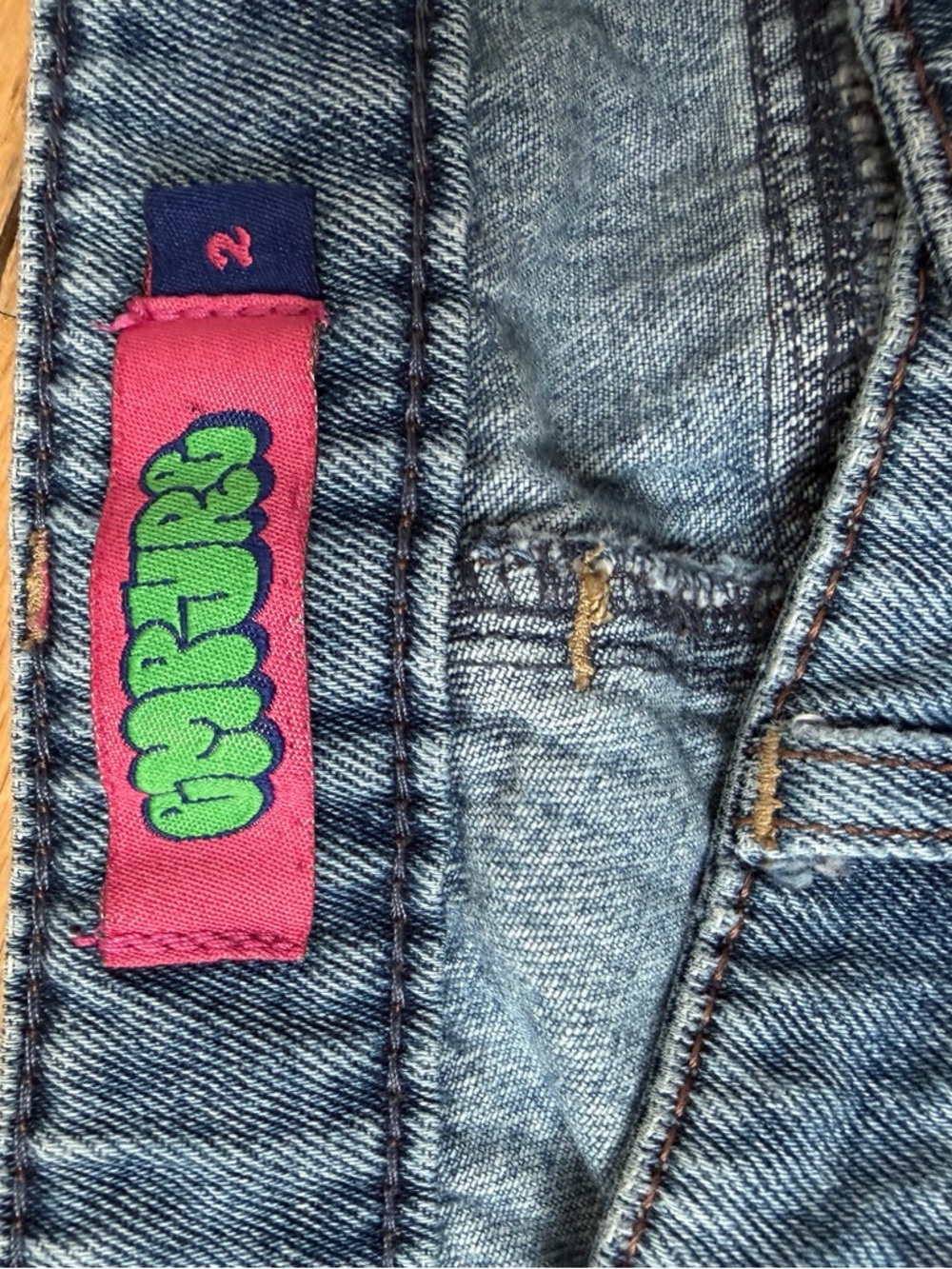 Empyre Jeans Size 2 Womens Denim Straight Leg Skater Y2K Style - Picture 5 of 5
